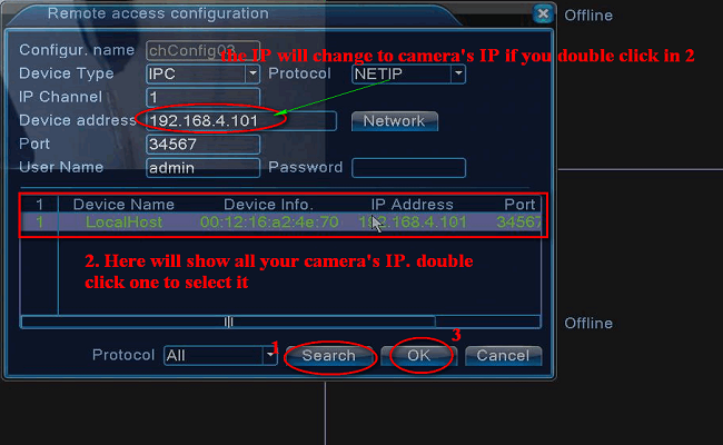 Type 1-How to add camera to NVR&DVR manually? – Sannce