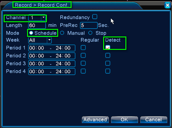 sannce motion detection sensitivity